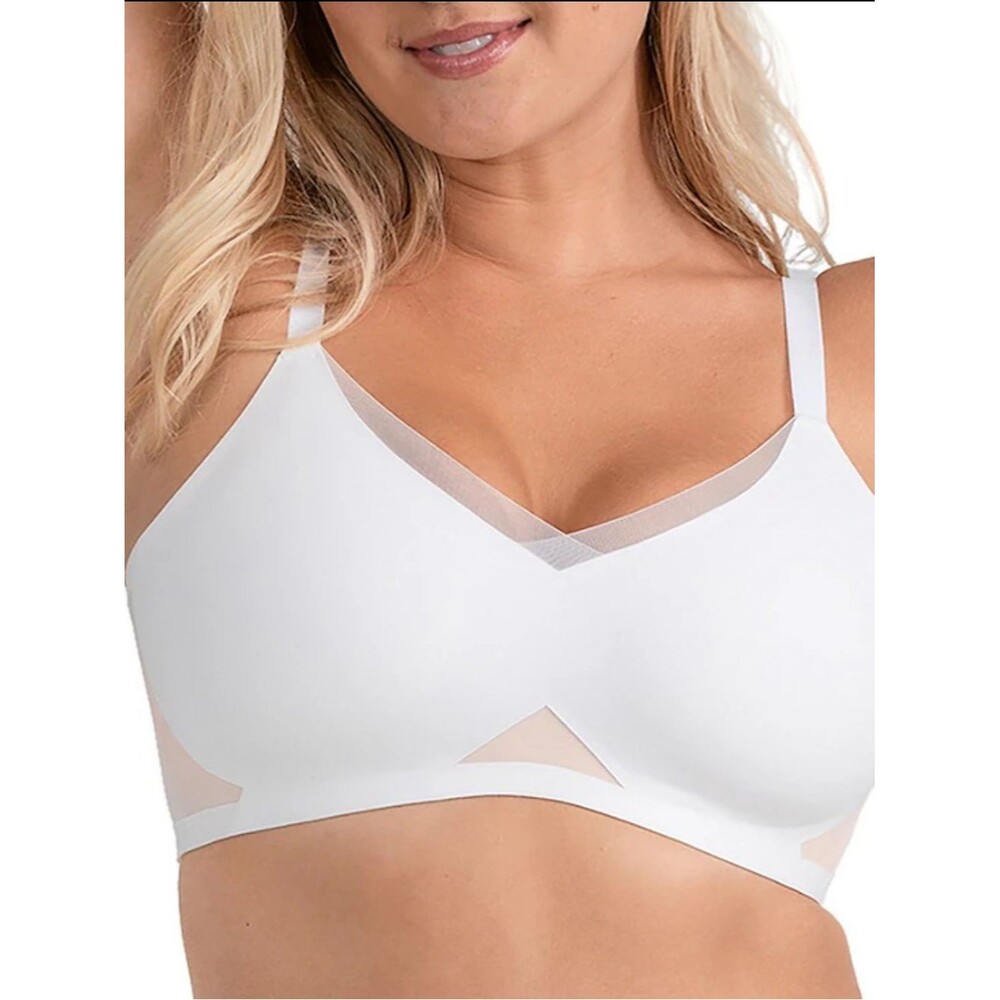 Honeylove Wire Free CrossOver Bra Womens Size 2X In Astral White Cream